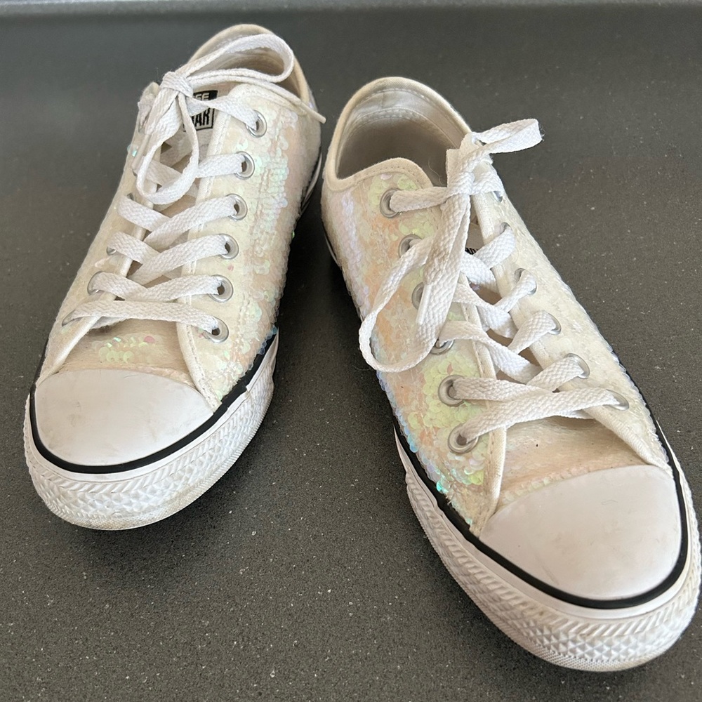 Iridescent Sparkle Converse